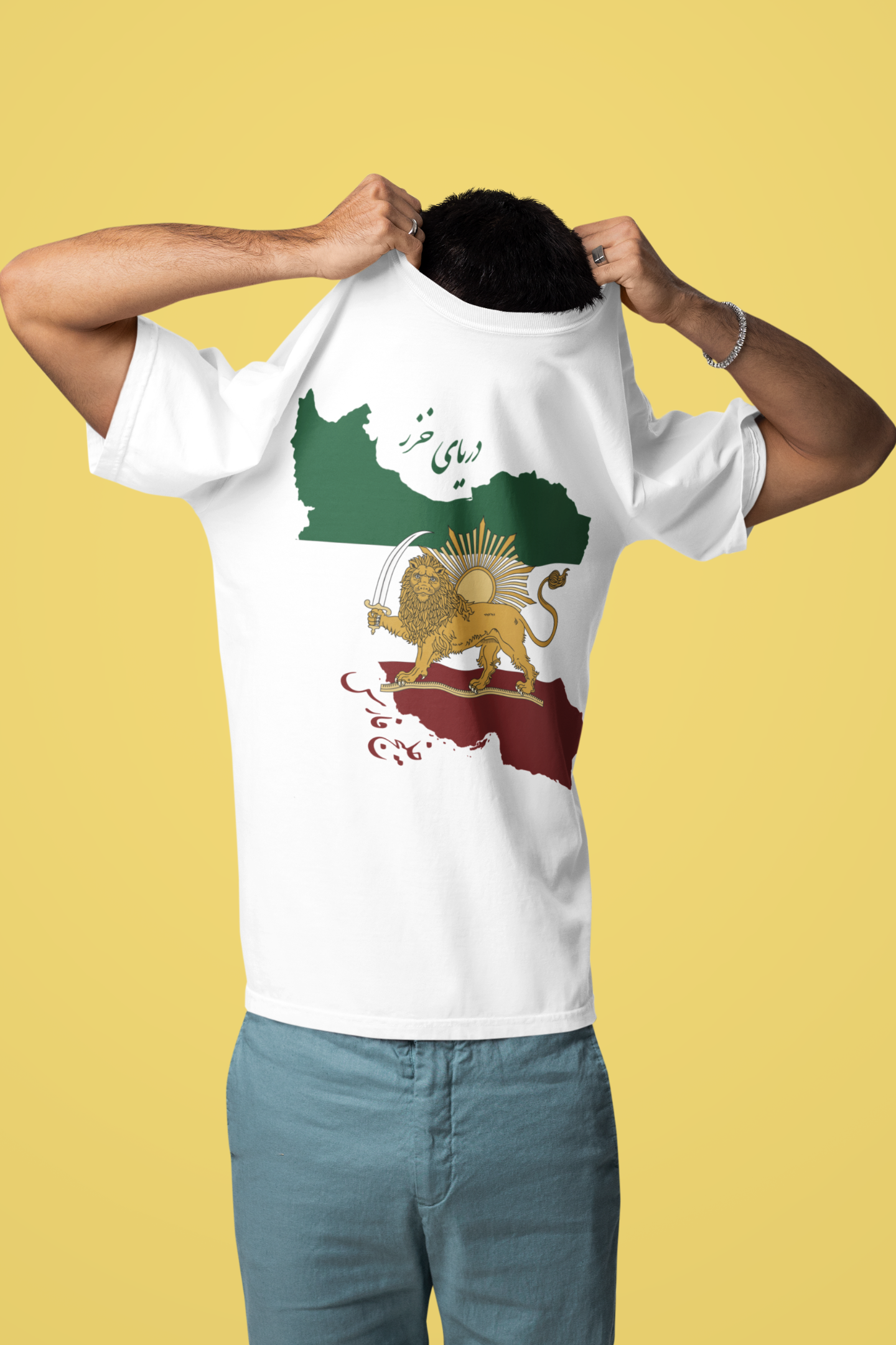 Shir o Khorshid Iran Map T-shirt