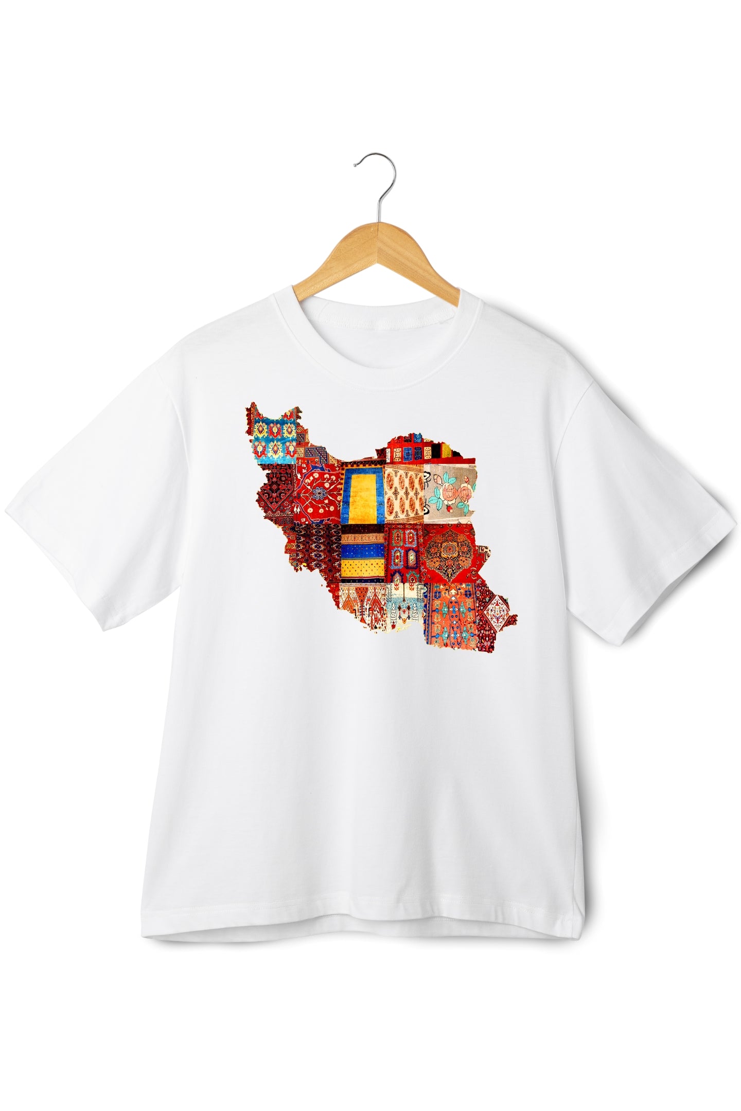 Iran Map with Rug Patterns T-shirt
