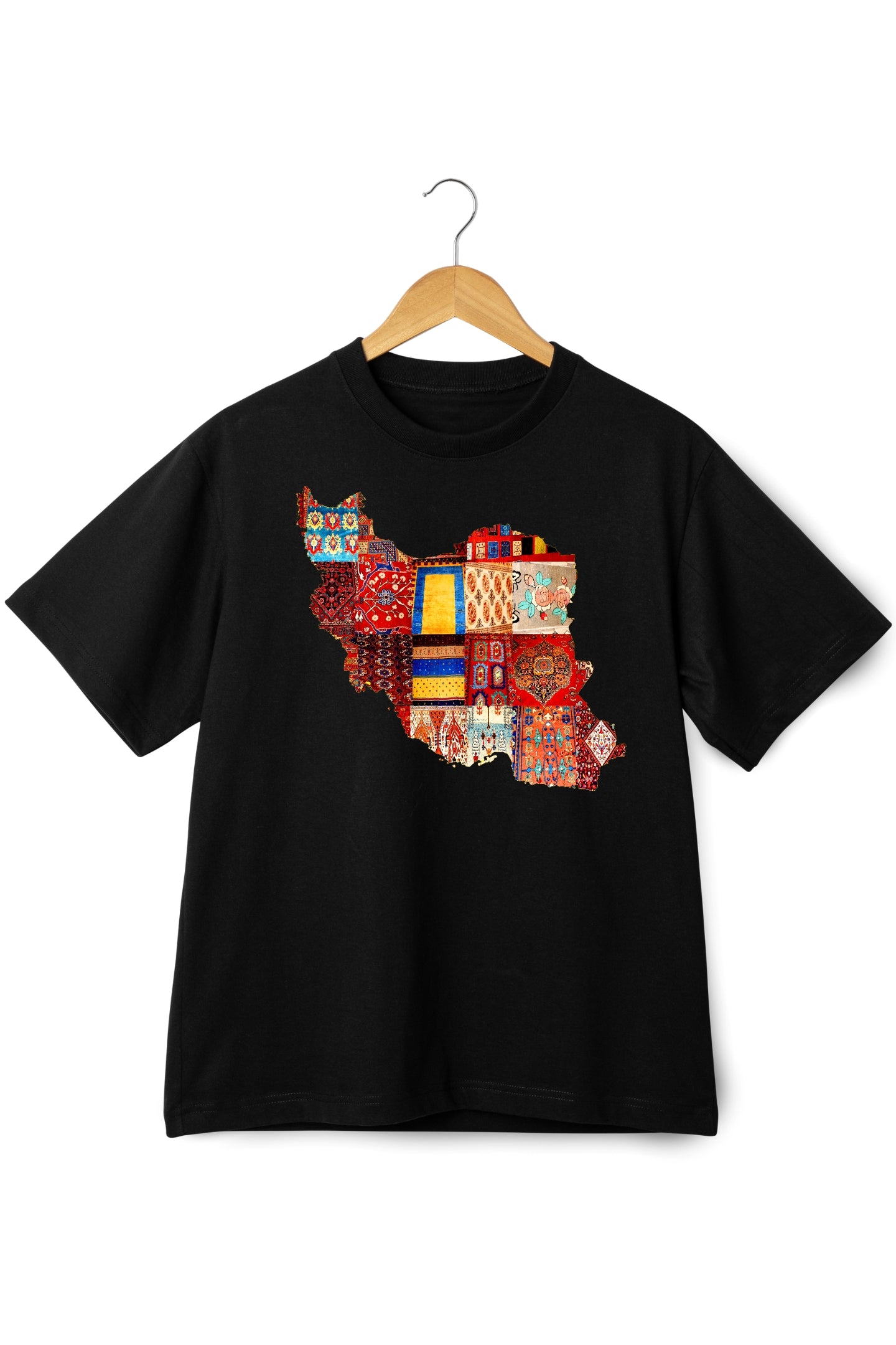 Iran Map with Rug Patterns T-shirt