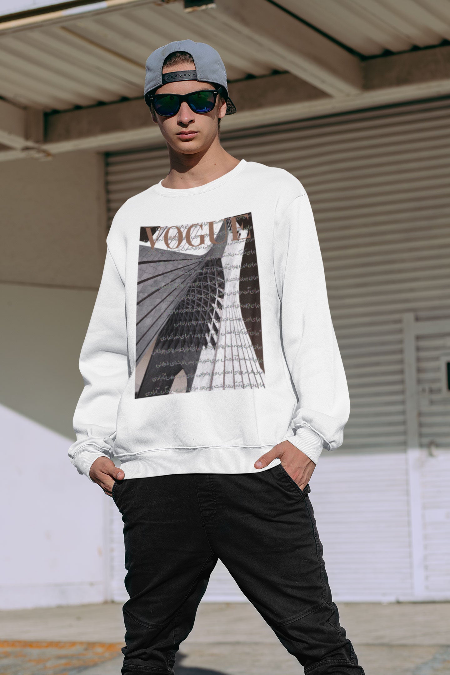 Baraye Lyrics – Iran Vogue Unisex Sweatshirt - White, S