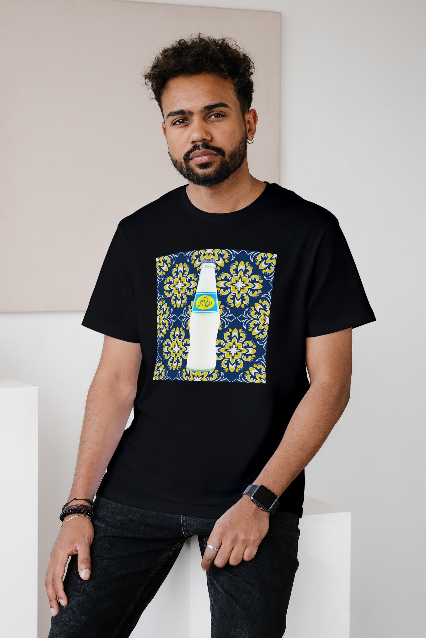 Unisex soft cotton T-shirt with Abali Doogh nostalgic graphic – Veesheh