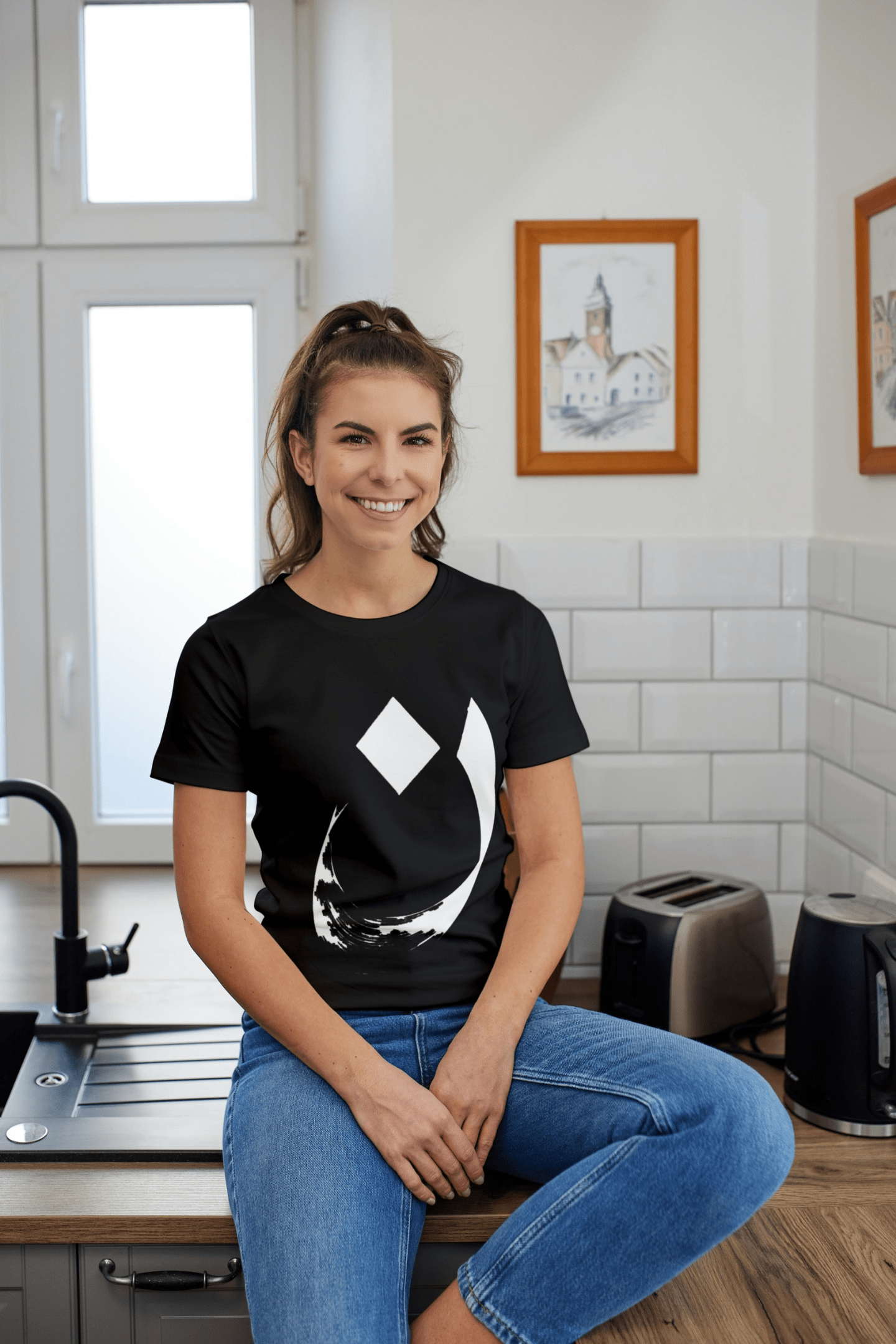 Alphabet Letter Noon T-shirt - Veesheh