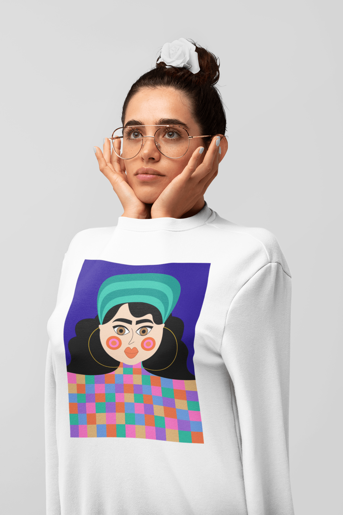 Girl Pop Art Design Unisex Sweatshirt - Veesheh