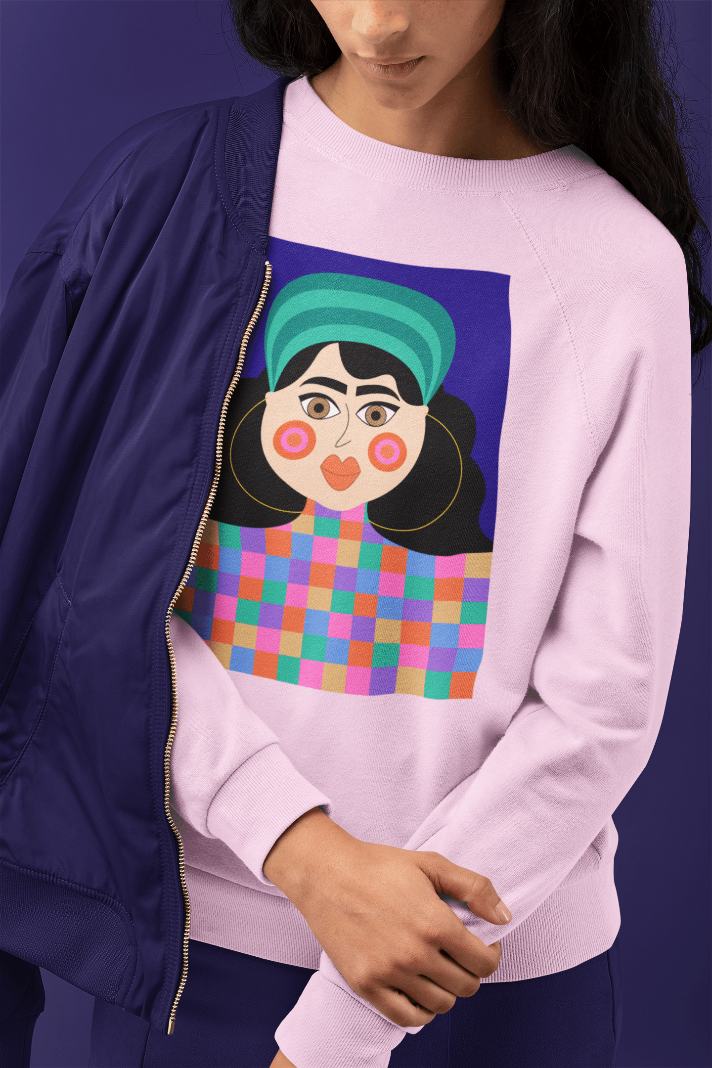 Girl Pop Art Design Unisex Sweatshirt - Veesheh