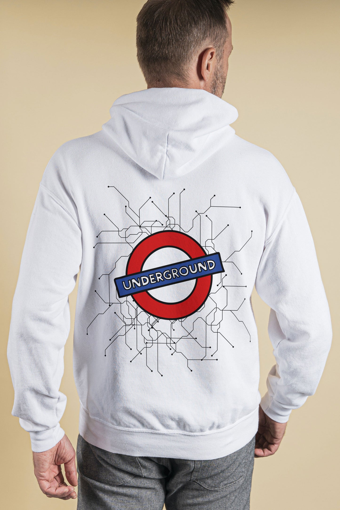 London Underground Graphic Unisex Hoodie - Veesheh