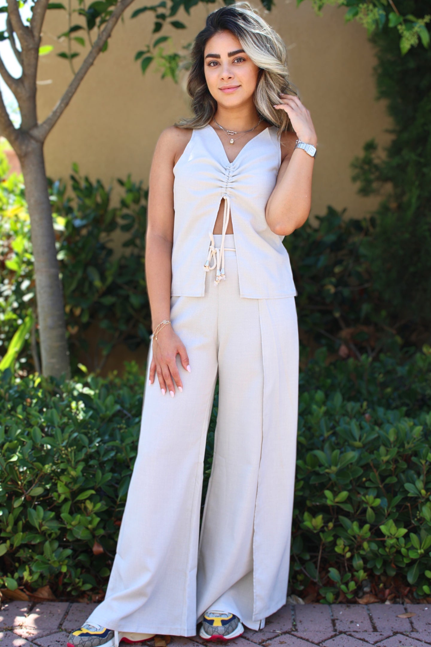 Luxe Linen 3 Piece Set - Veesheh