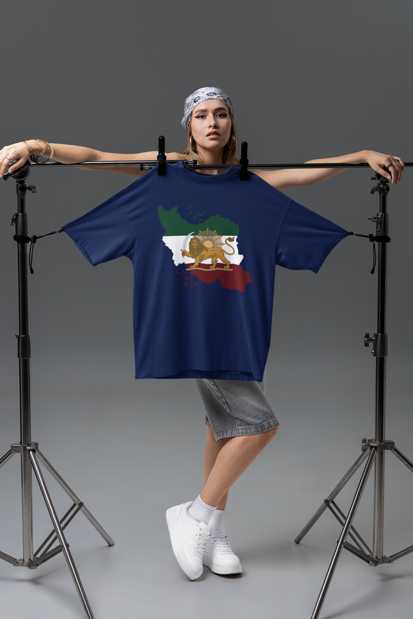 Shir o Khorshid Iran Map T-shirt