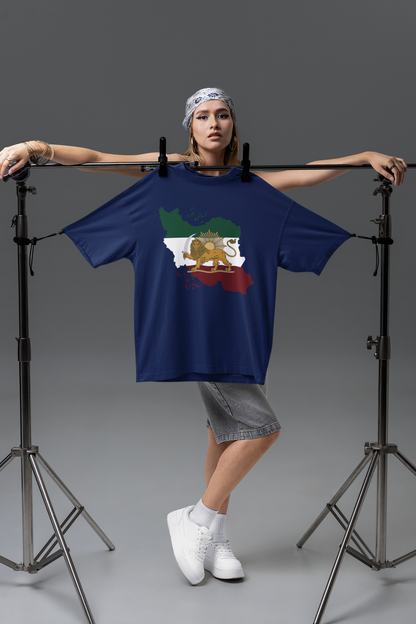 Shir o Khorshid Iran Map T-shirt