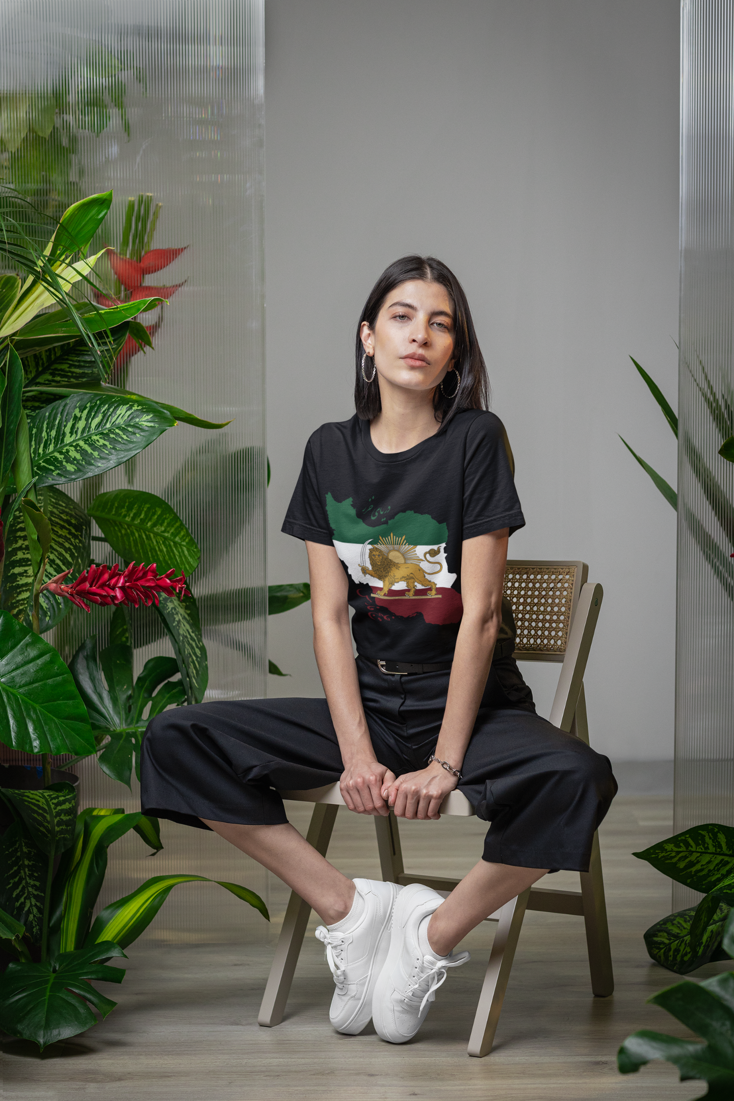 Shir o Khorshid Iran Map T-shirt