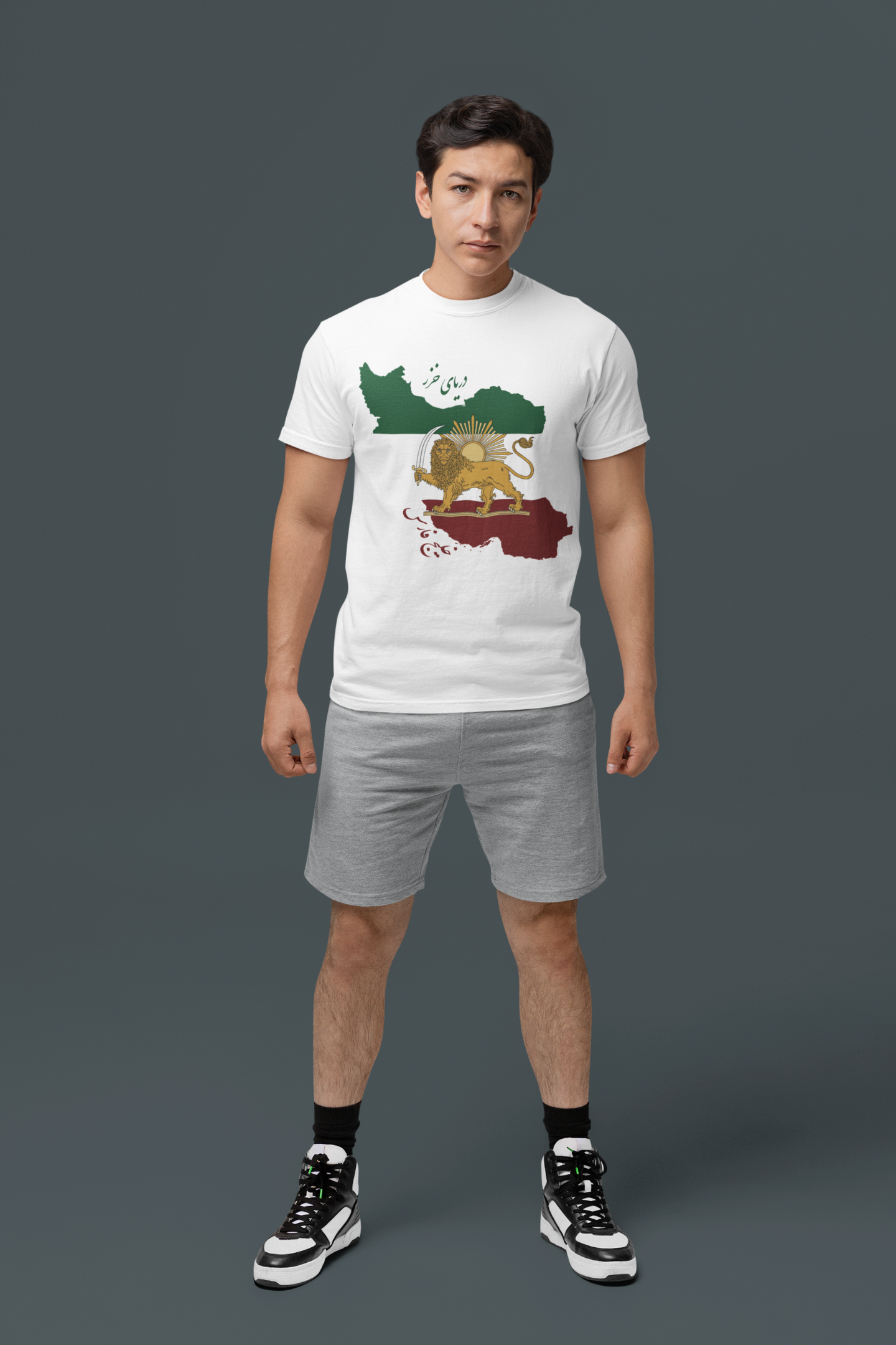 Shir o Khorshid Iran Map T-shirt