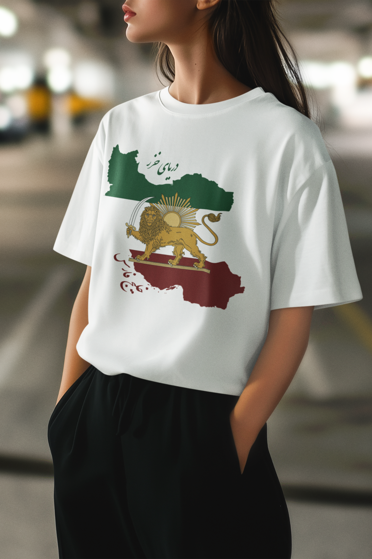 Shir o Khorshid Iran Map T-shirt
