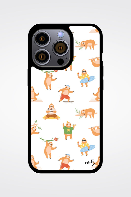 Cute Sloth Pattern iPhone Case - Veesheh