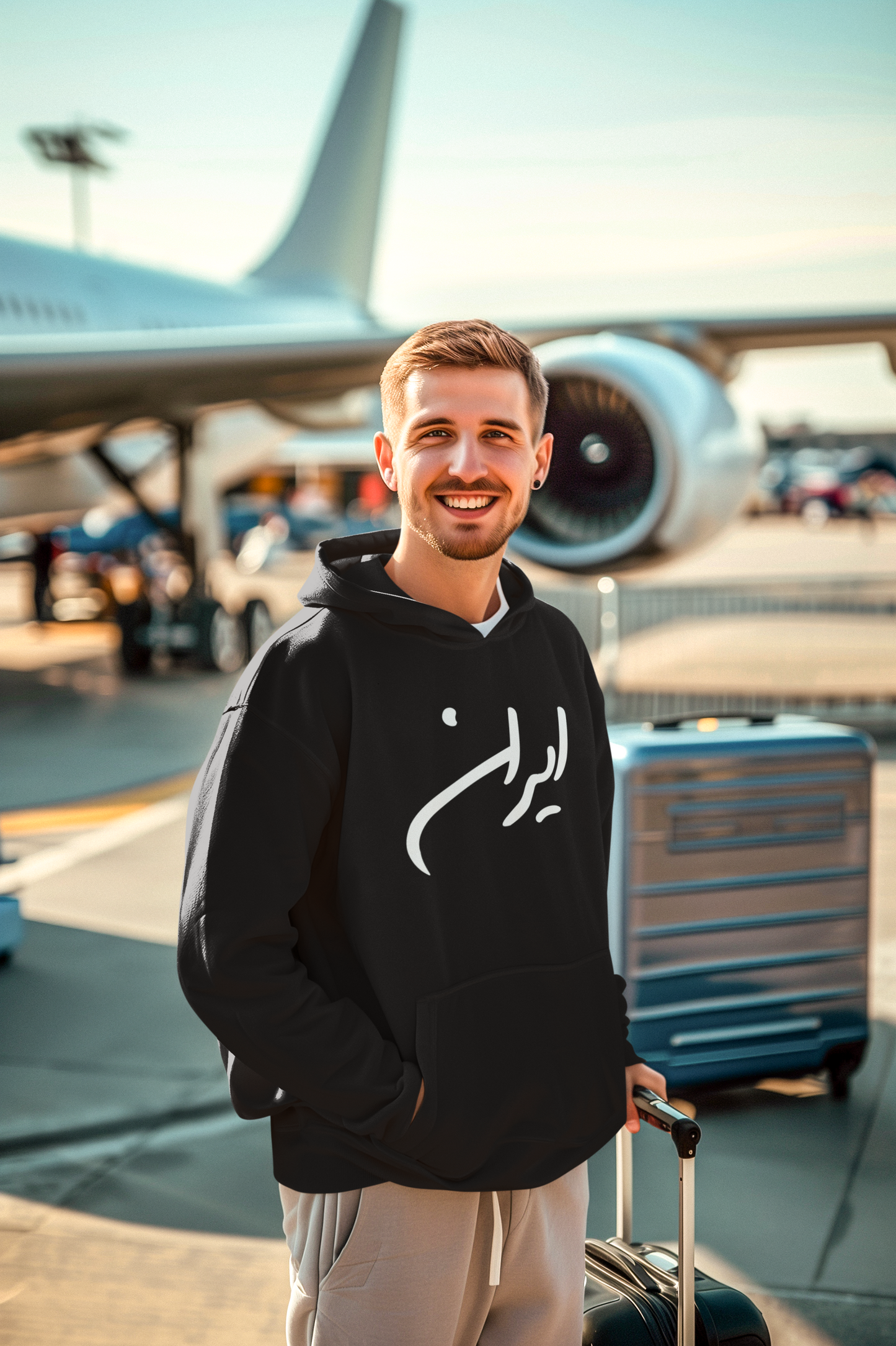 Iran Script Calligraphy Hoodie – Unisex Persian Design, Cultural Streetwear