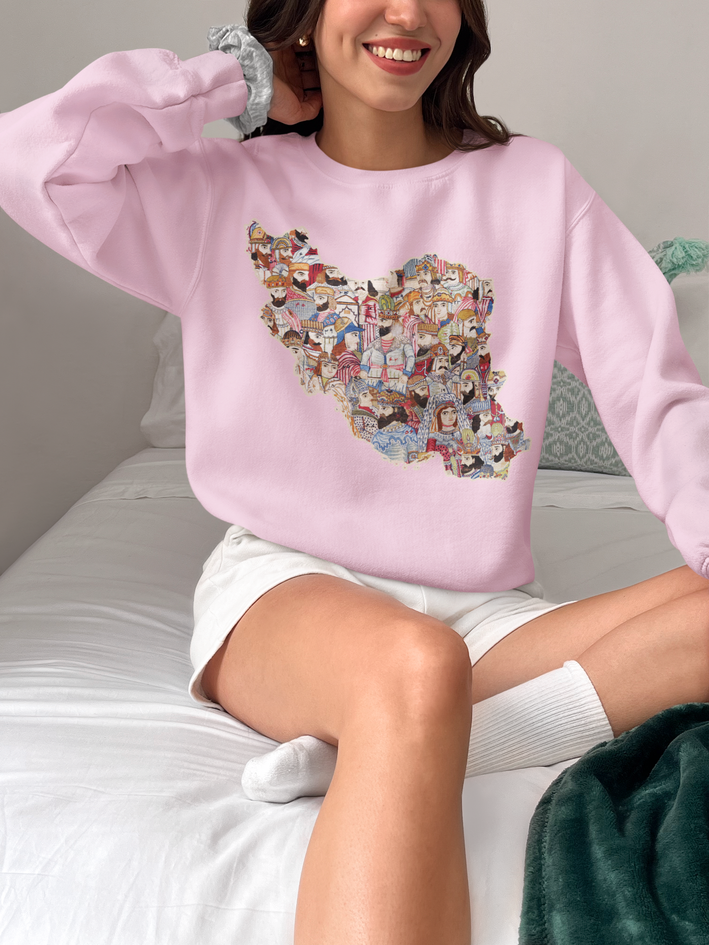 Persian Map Collage Sweatshirt – Unisex Heritage Crewneck