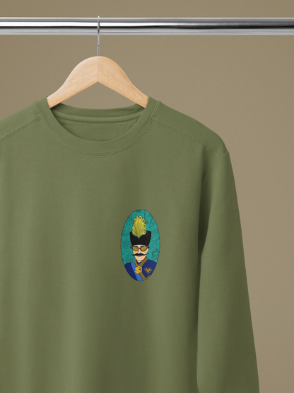 Royal Qajar Sweatshirt – Persian Heritage Graphic Crewneck