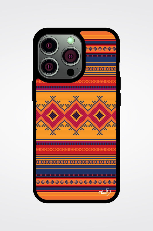 Orange Aztec iPhone Case - iPhone 12